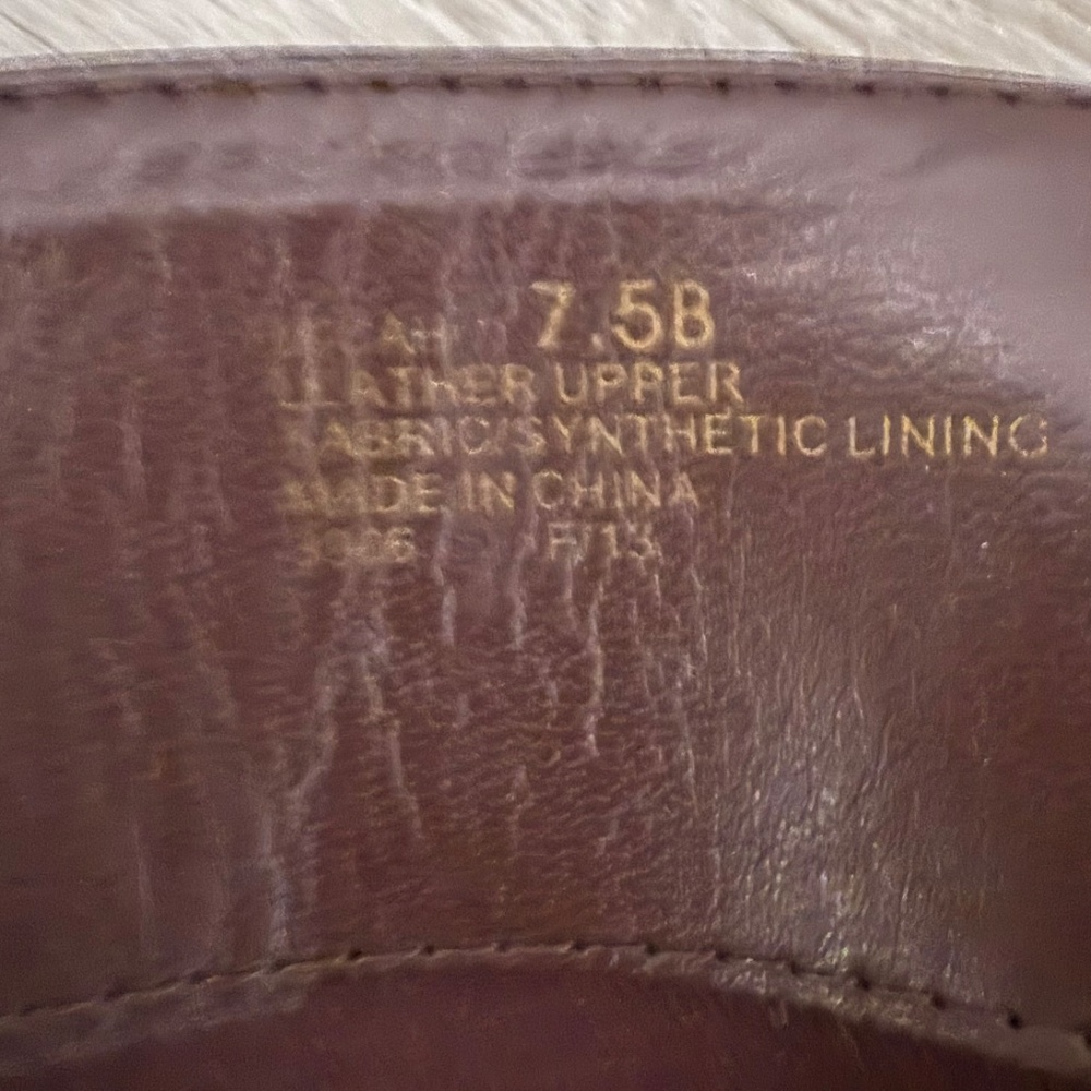 Ralph Lauren Dark Brown Leather Knee-High Heeled Boots - Picture 15 of 15